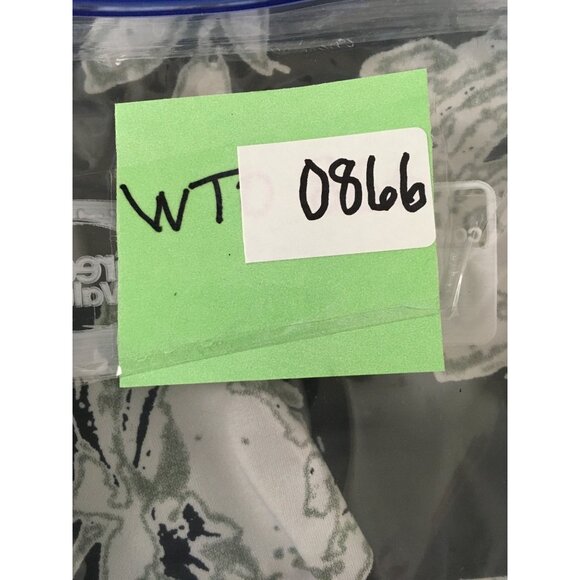 Jaclyn Smith Women Top Size 2X Black White Floral Blouse w 3D Flower on Neckline - Picture 13 of 13